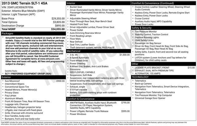 Used 2013 GMC Terrain SLT FWD image 3