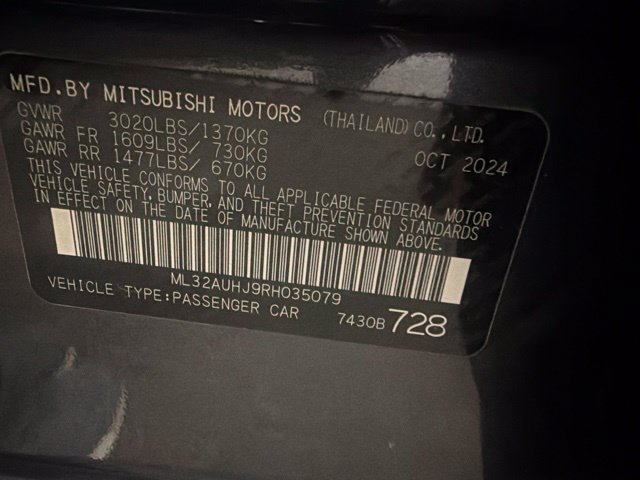 Used 2024 Mitsubishi Mirage ES FWD image 24