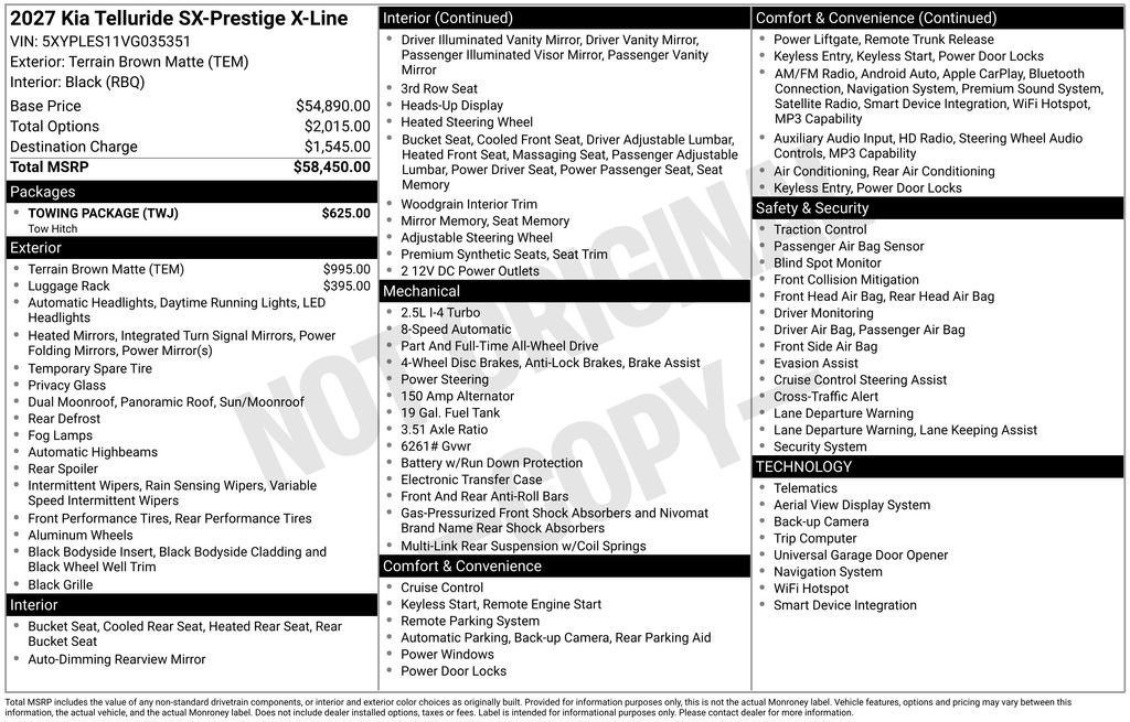 New 2027 Kia Telluride SX Prestige X-Line w/ Towing Package AWD/4WD video 2