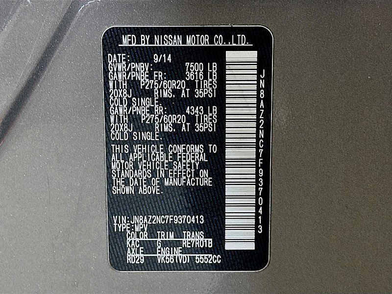 Used 2015 INFINITI QX80 4WD w/ Theater Package image 34