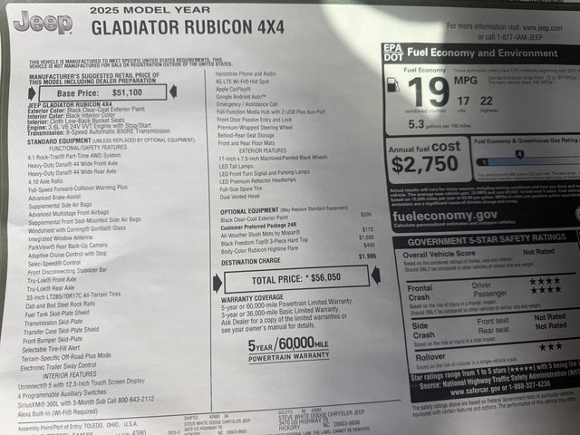 New 2025 Jeep Gladiator Rubicon image 28