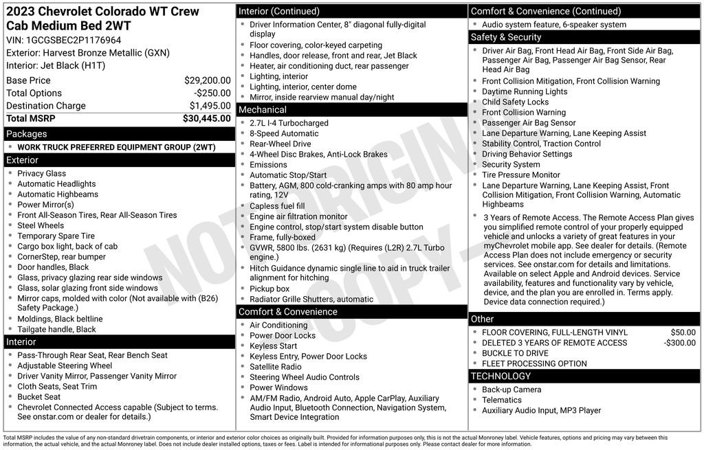 Used 2023 Chevrolet Colorado W/T image 31