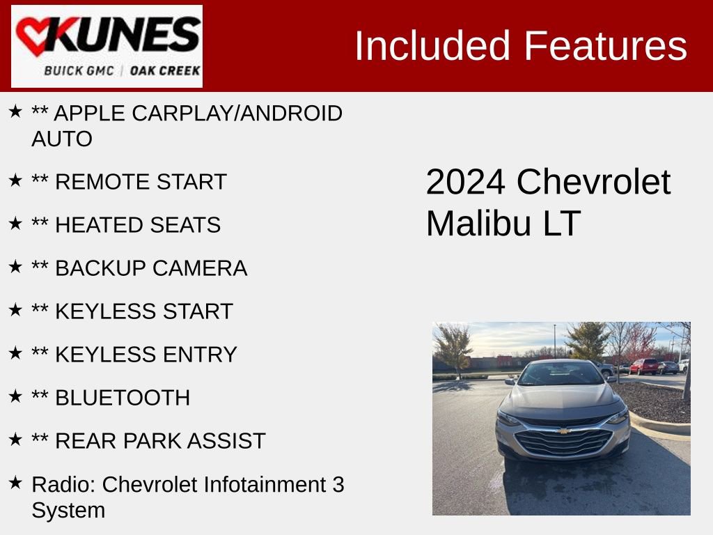 Used 2024 Chevrolet Malibu LT image 2