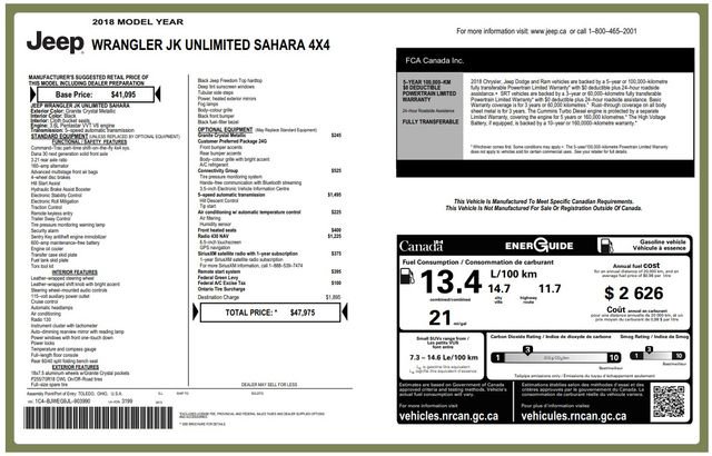 Used 2018 Jeep Wrangler Unlimited Sahara w/ Connectivity Group image 5