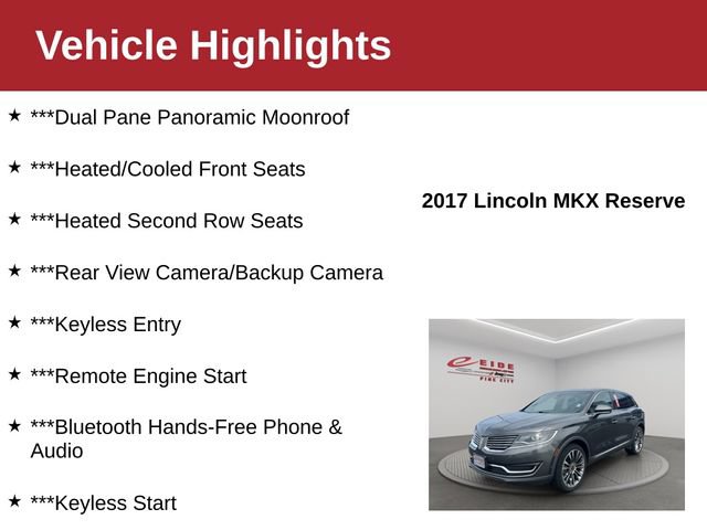 Used 2017 Lincoln MKX Reserve w/ Canadian Touring Package AWD/4WD image 4