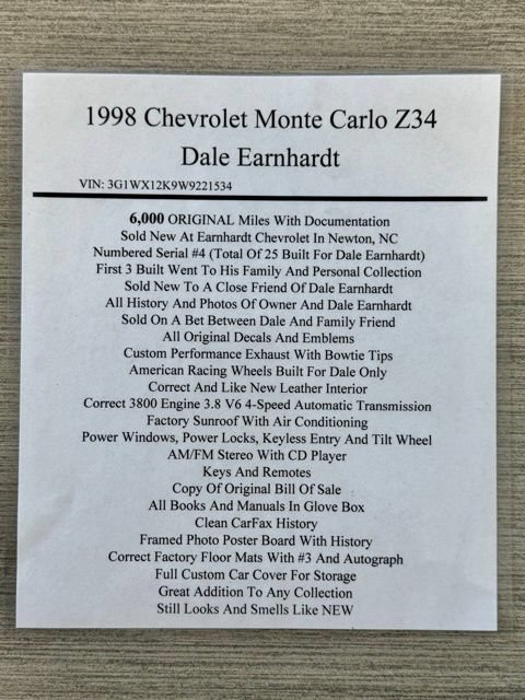 Used 1998 Chevrolet Monte Carlo Z34 FWD image 28