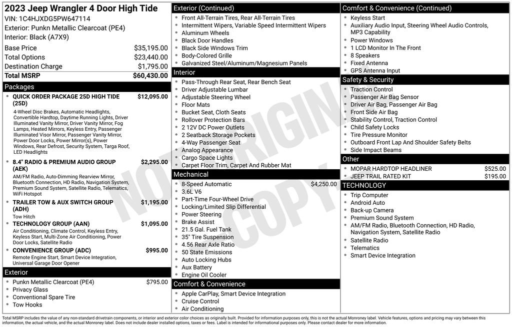 Used 2023 Jeep Wrangler Unlimited Sport AWD/4WD image 13