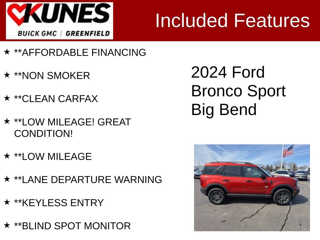 Used 2024 Ford Bronco Sport Big Bend AWD/4WD image 3