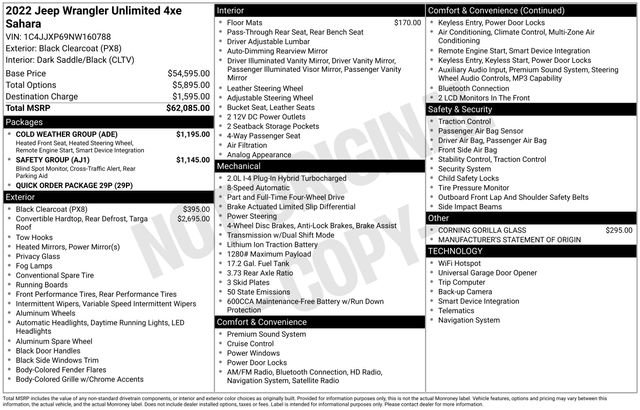 Used 2022 Jeep Wrangler Unlimited Sahara w/ Cold Weather Group image 4