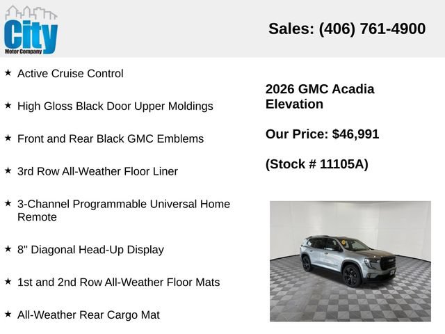 Used 2026 GMC Acadia Elevation w/ Black Edition AWD/4WD image 25