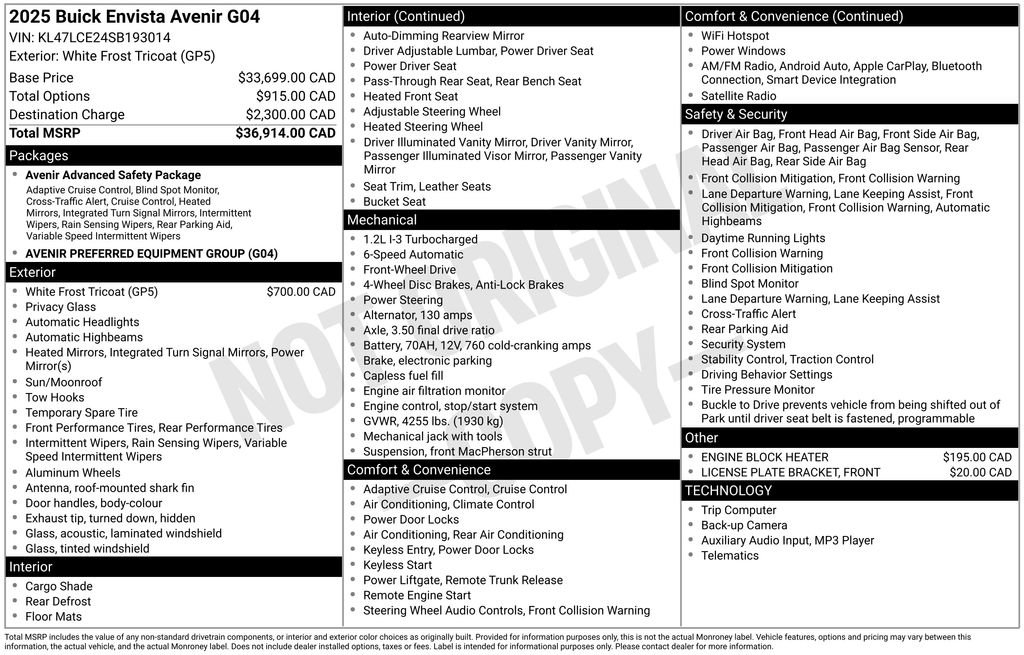 Certified 2025 Buick Envista Avenir image 10