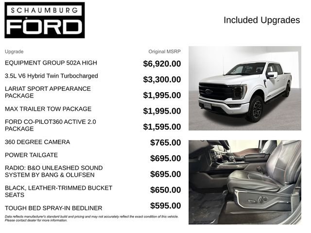 Used 2021 Ford F150 Lariat w/ Equipment Group 502A High image 4