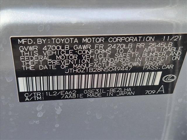 Certified 2022 Lexus IS 350 F Sport w/ Navigation Package RWD image 24