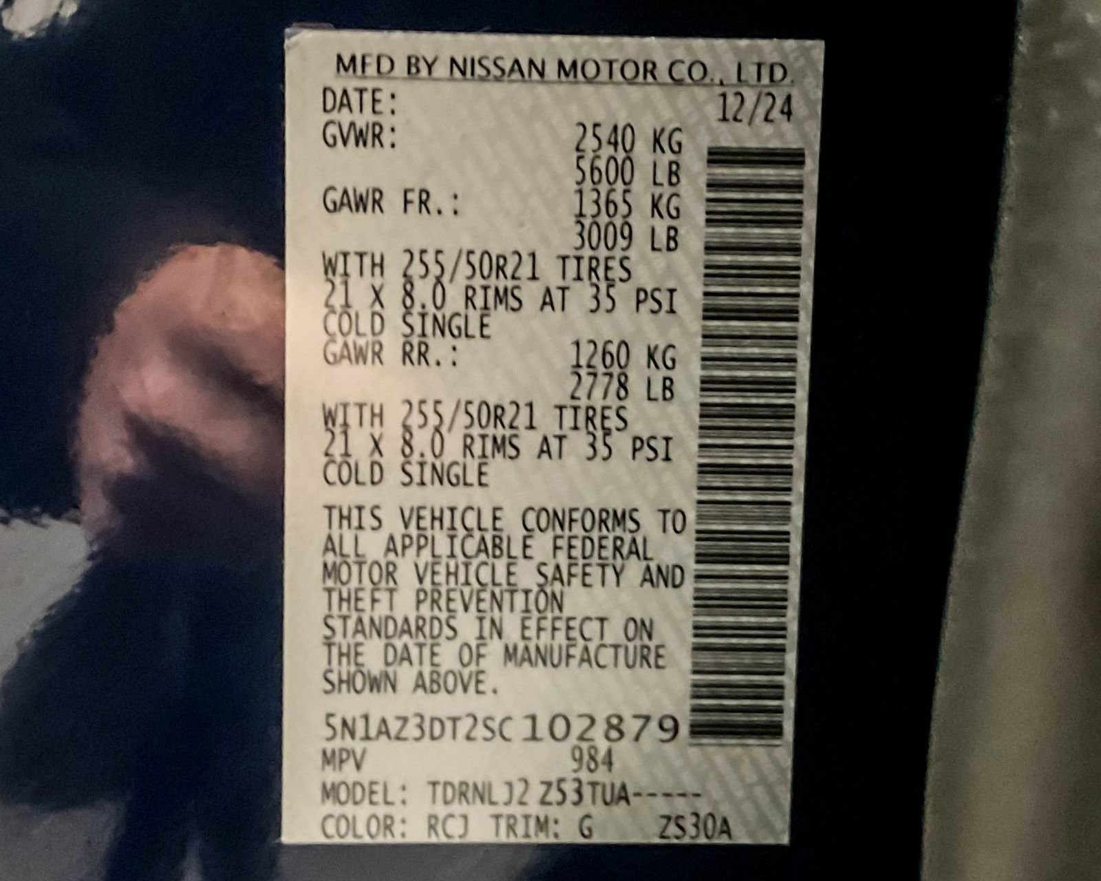 Used 2025 Nissan Murano Platinum w/ Cargo Package image 25