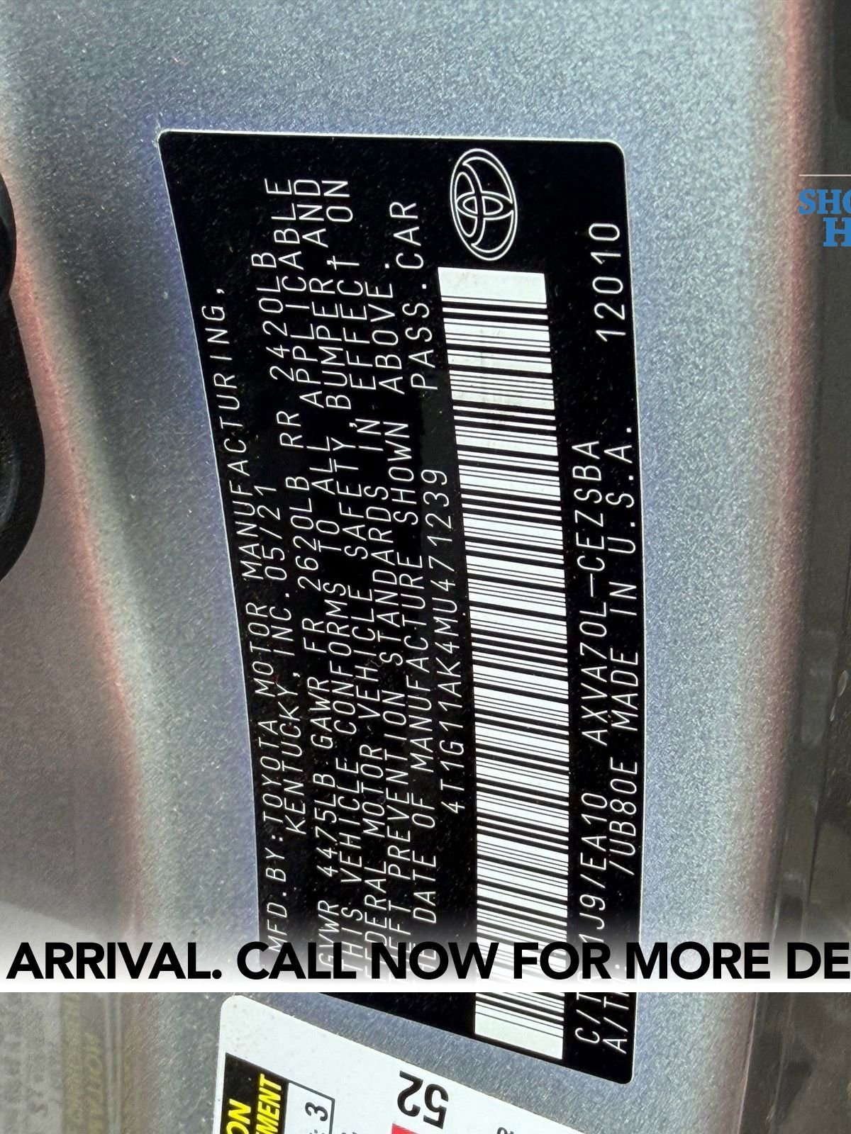 Used 2021 Toyota Camry SE w/ Carpet Mat Package (TMS) FWD image 14