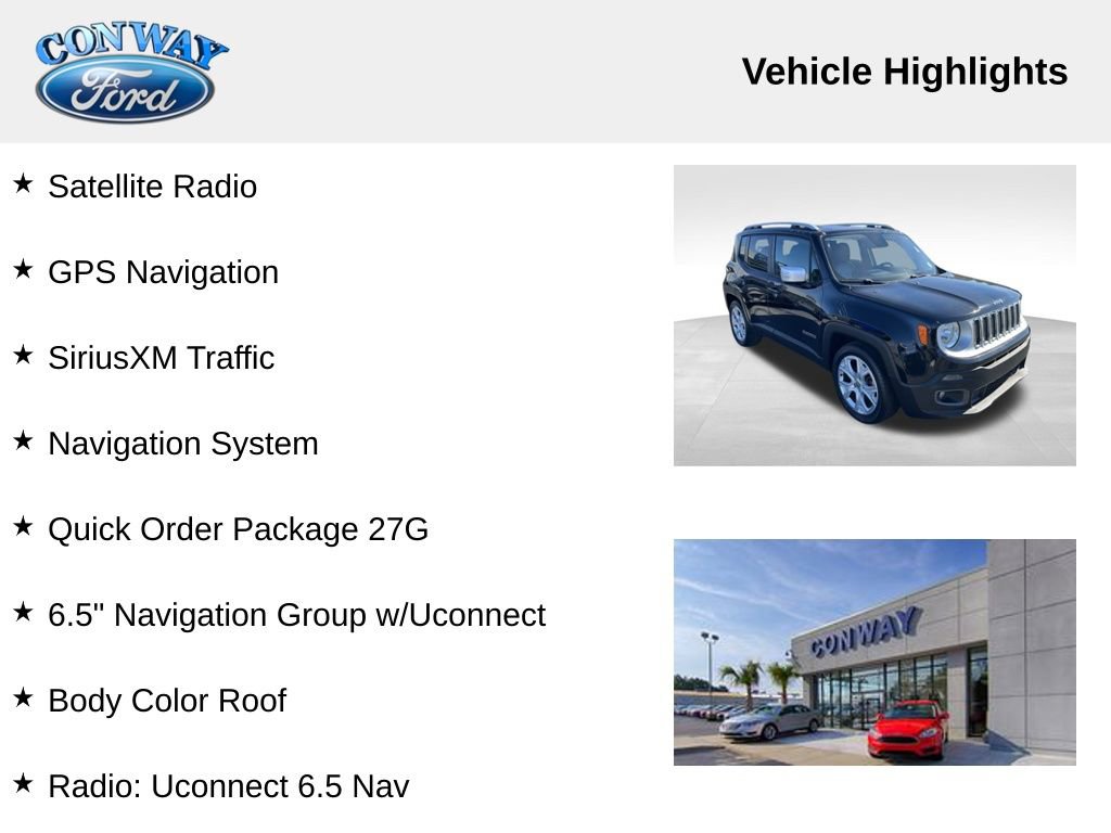 Used 2017 Jeep Renegade Limited image 8