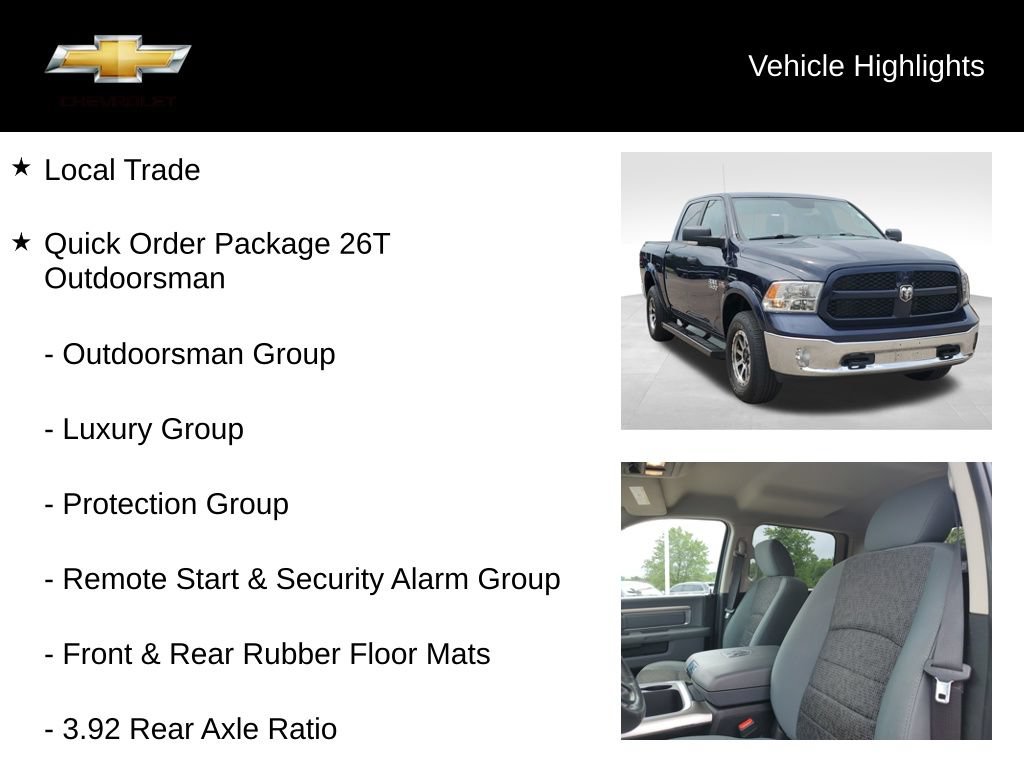 Used 2016 RAM 1500 Outdoorsman AWD/4WD image 18