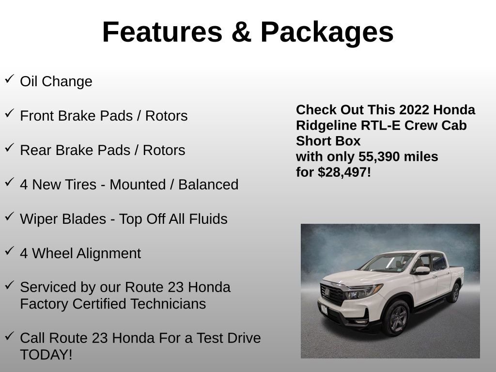 Certified 2022 Honda Ridgeline RTL-E image 4
