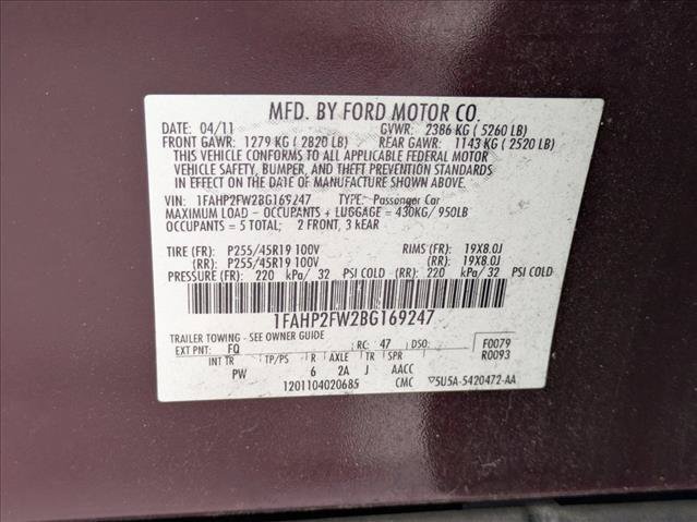 Used 2011 Ford Taurus Limited w/ 301A Rapid Spec Order Code FWD image 15