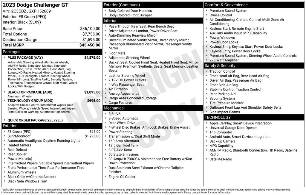 Used 2023 Dodge Challenger GT w/ Plus Package image 27