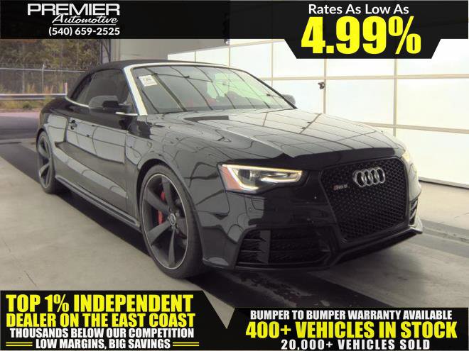 Used 2015 Audi RS 5 Cabriolet w/ Black Optic Plus Package