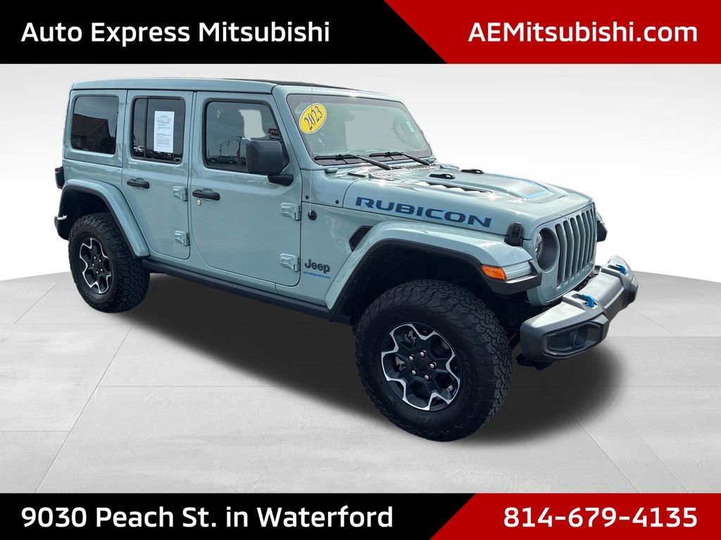 Used 2023 Jeep Wrangler Unlimited Rubicon 4xe w/ Cold Weather Group AWD/4WD image 1