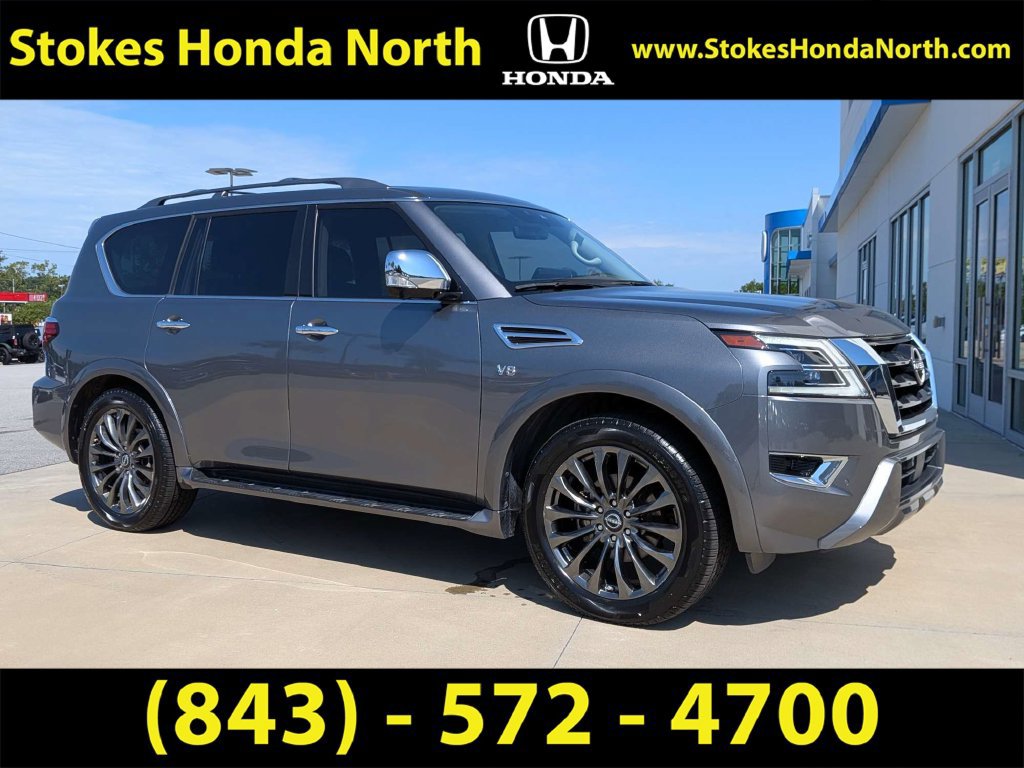 Used 2022 Nissan Armada Platinum w/ Captain's Chairs Package RWD image 2