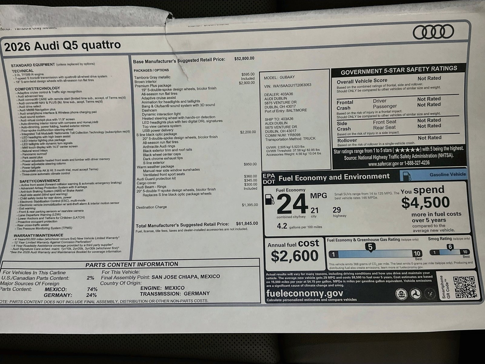 New 2026 Audi Q5 Premium Plus AWD/4WD image 46