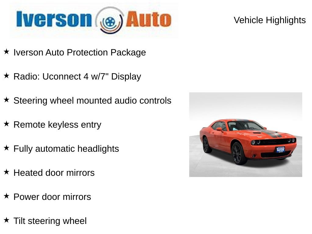 Used 2023 Dodge Challenger SXT w/ Blacktop Package image 2