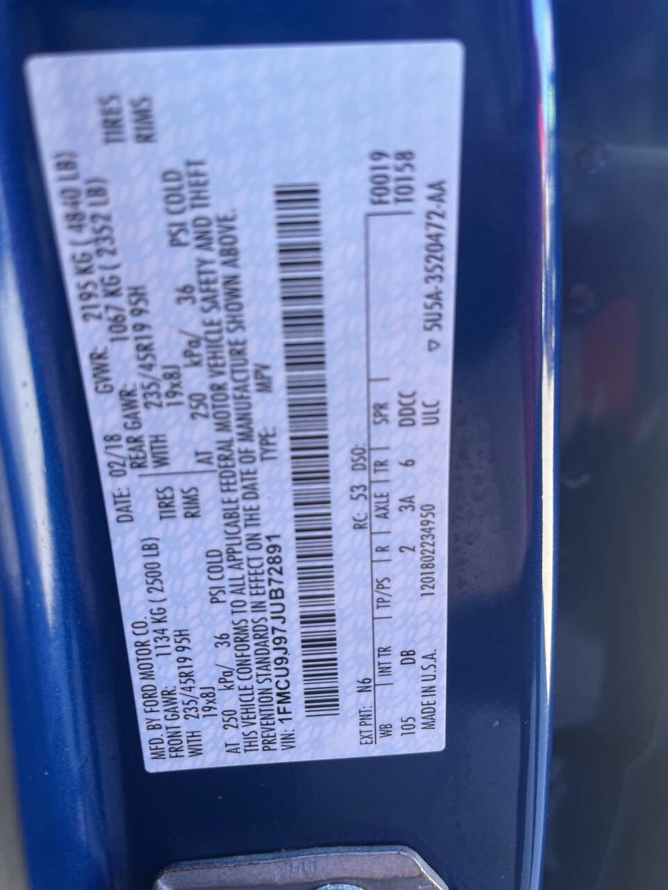 Used 2018 Ford Escape Titanium w/ Ford Safe & Smart Package image 28