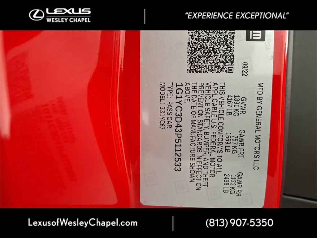 Used 2023 Chevrolet Corvette Stingray Premium Conv w/ Z51 Performance Package image 35