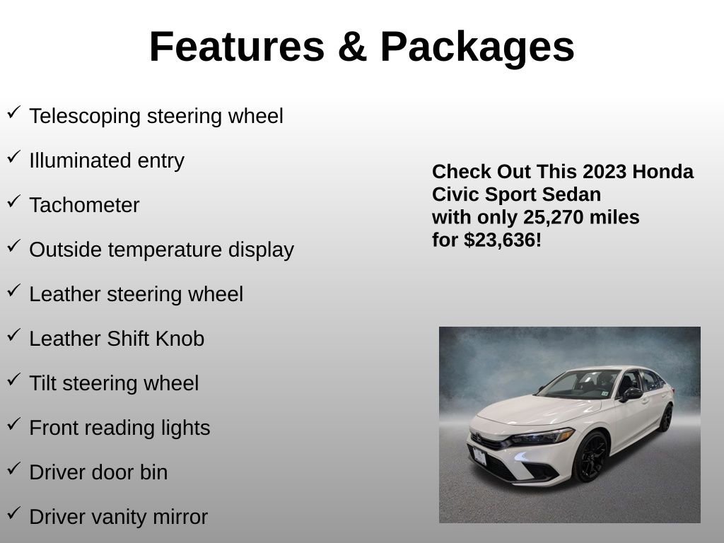 Certified 2023 Honda Civic Sport image 24