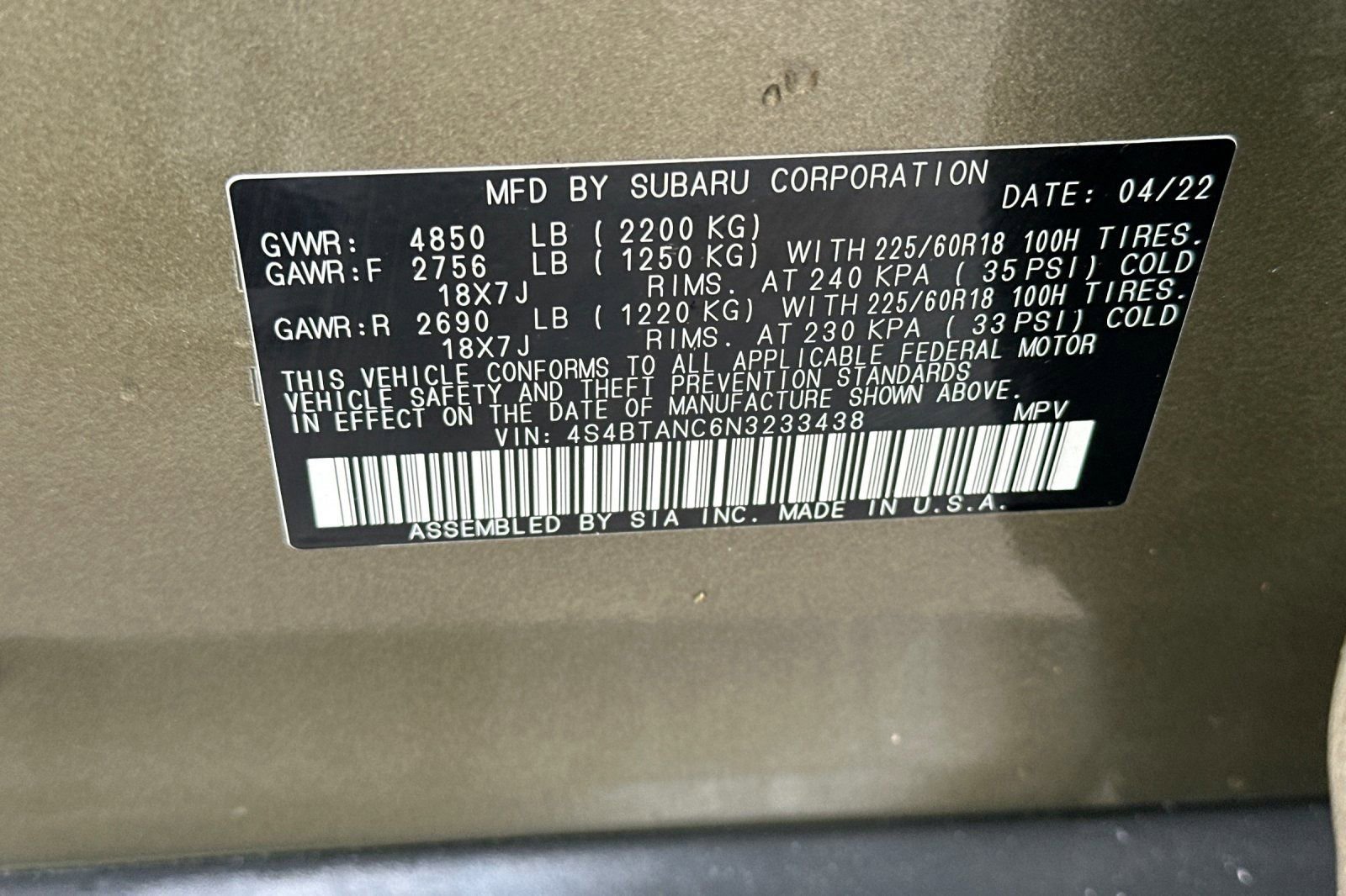 Used 2022 Subaru Outback Limited image 30