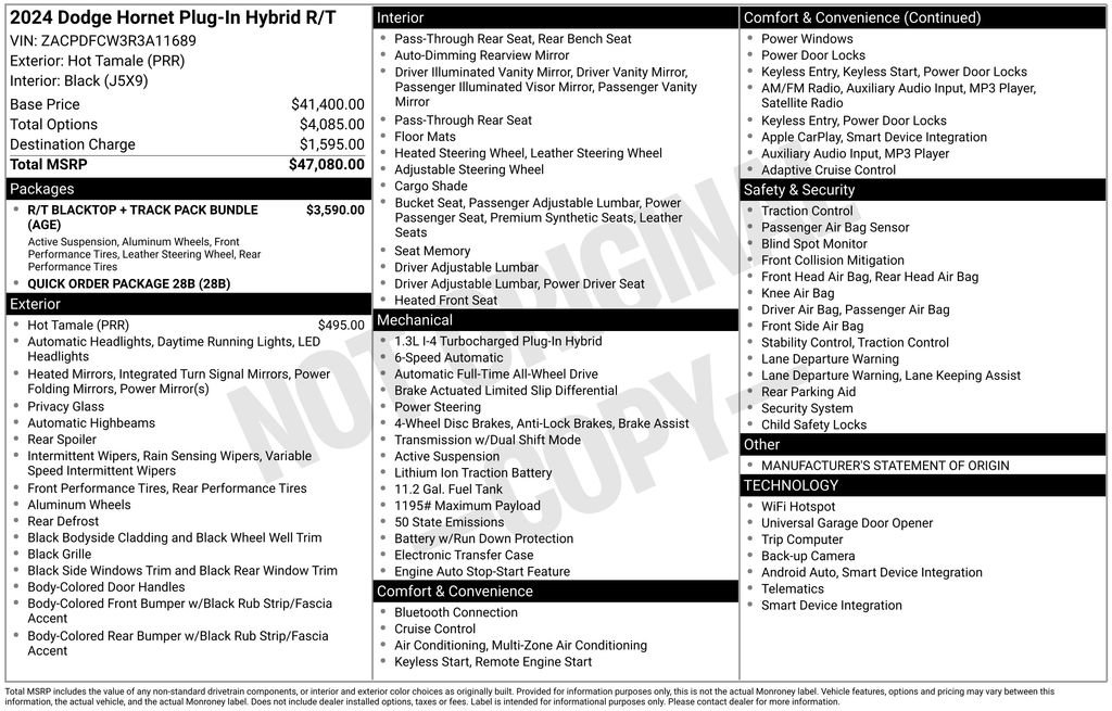 New 2024 Dodge Hornet R/T image 6