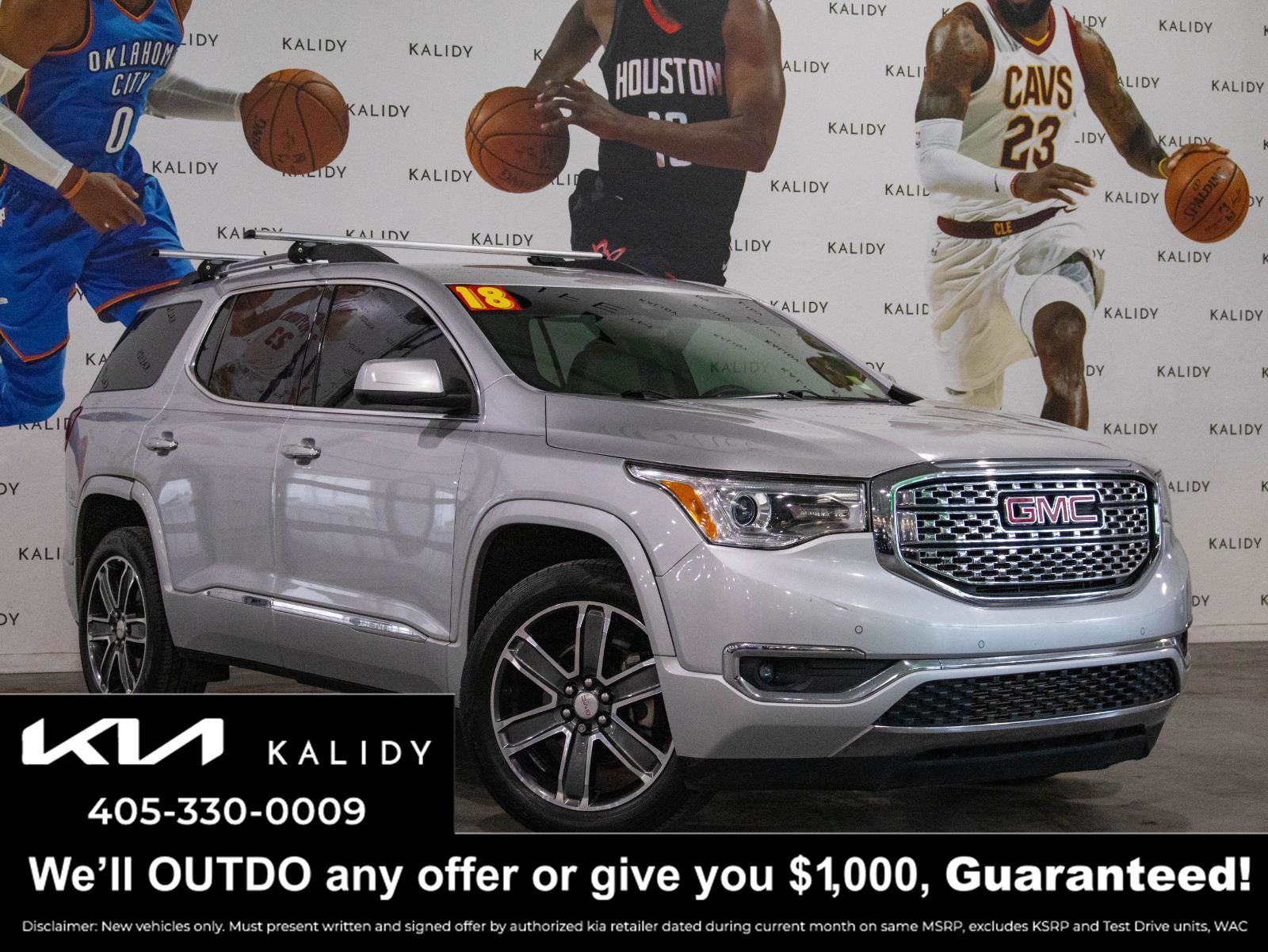 Used 2018 GMC Acadia Denali w/ LPO, Cargo Package FWD image 1