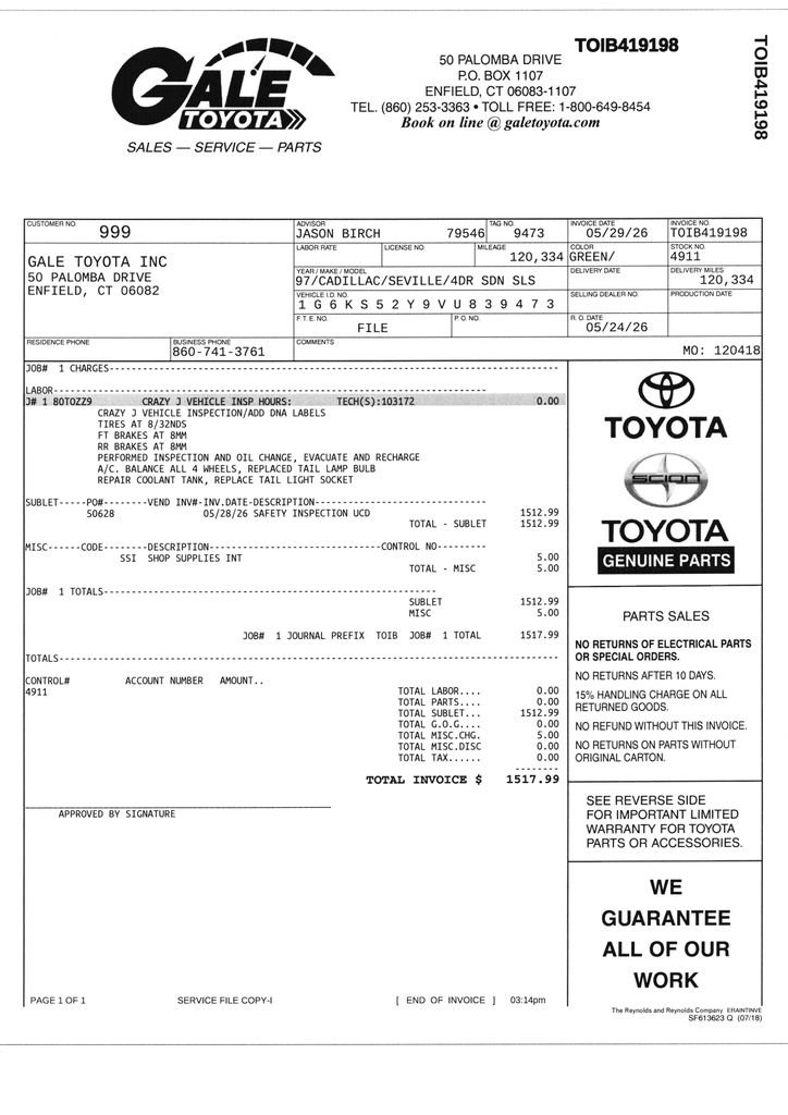 Used 1997 Cadillac Seville SLS w/ Leather/Lumbar Pkg FWD image 12