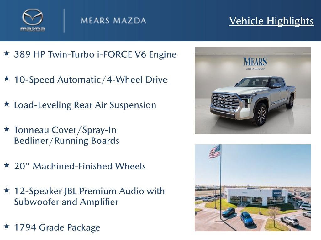 Used 2024 Toyota Tundra 1794 Edition image 2