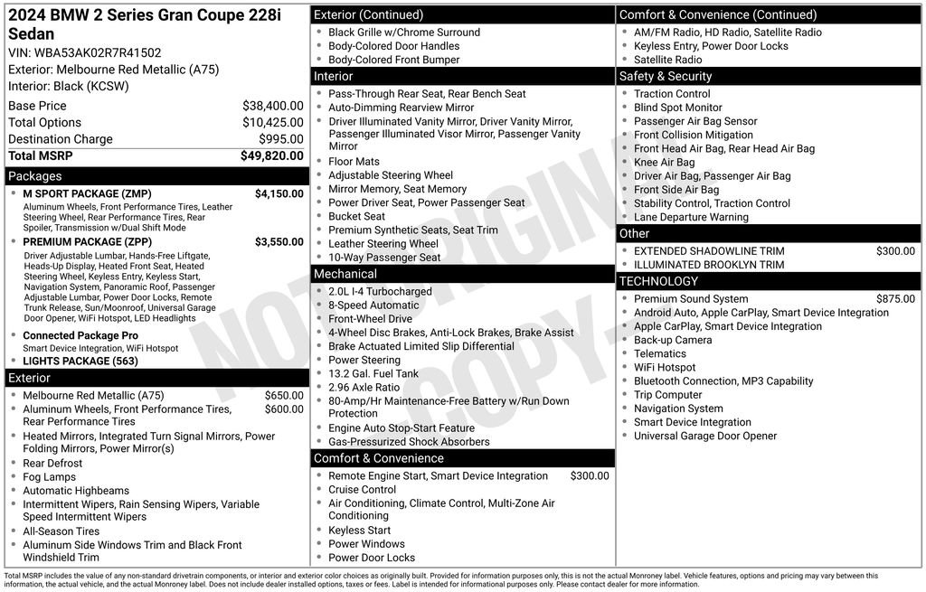 Used 2024 BMW 228i Gran Coupe 228i w/ M Sport Package image 25
