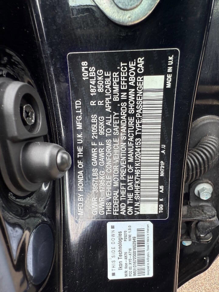 Used 2019 Honda Civic EX image 49