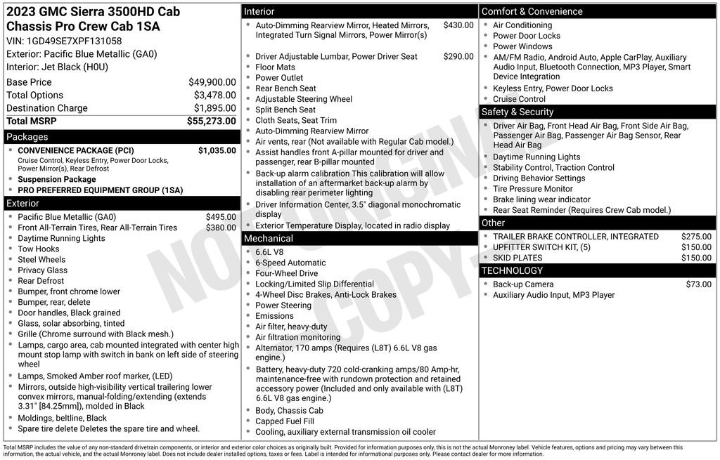 Certified 2023 GMC Sierra 3500 Pro w/ Convenience Package image 11