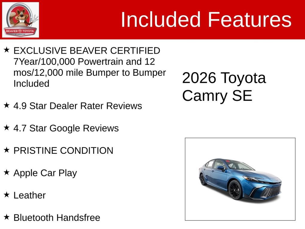 Used 2026 Toyota Camry SE FWD image 4