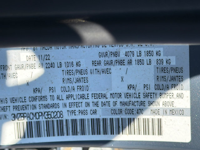 Used 2023 MAZDA MAZDA3 s FWD image 33