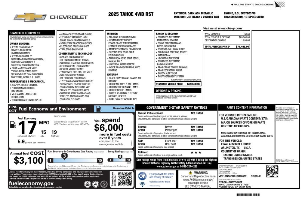 Used 2025 Chevrolet Tahoe RST image 4