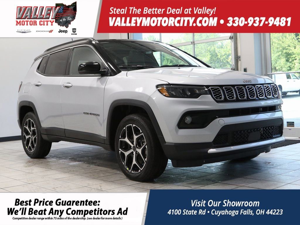 New 2025 Jeep Compass Limited w/ Sun and Sound Group