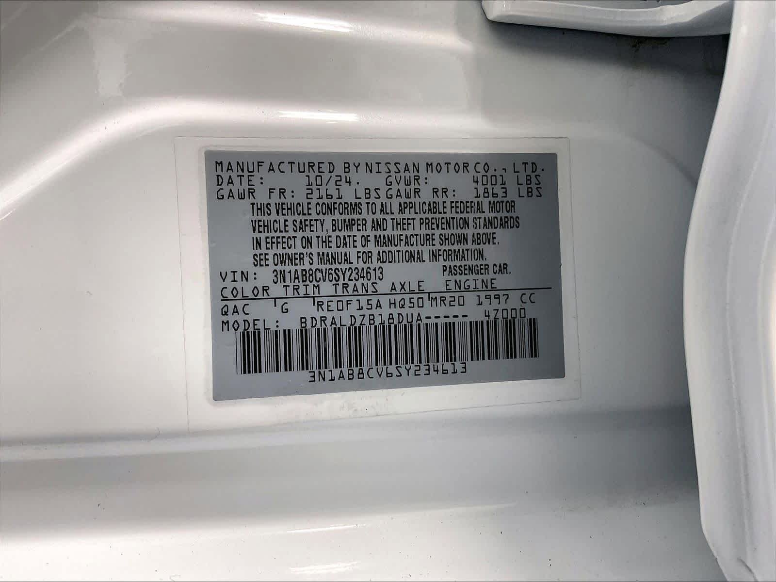 Certified 2025 Nissan Sentra SV FWD image 34