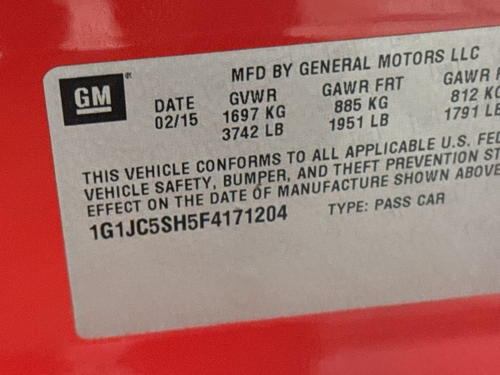 Used 2015 Chevrolet Sonic LT FWD image 26