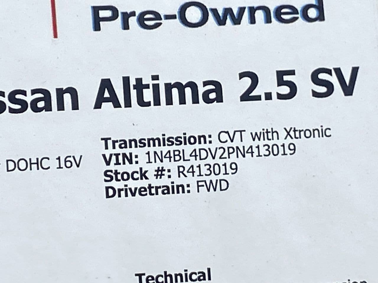 Certified 2023 Nissan Altima 2.5 SV FWD image 35