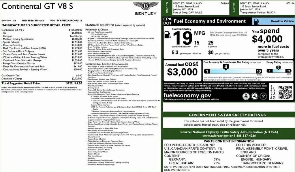 Used 2015 Bentley Continental GT V8 S AWD/4WD image 2