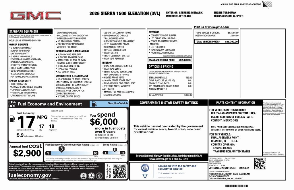 New 2026 GMC Sierra 1500 Elevation image 4