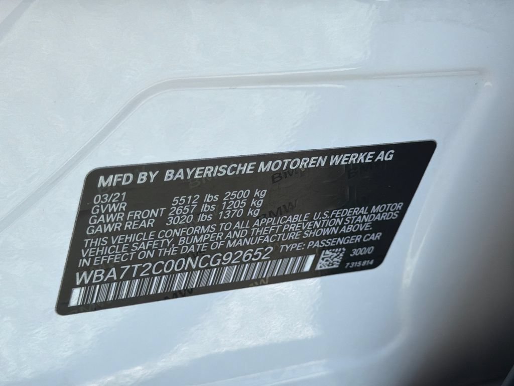 Used 2022 BMW 740i w/ Premium Package RWD image 35